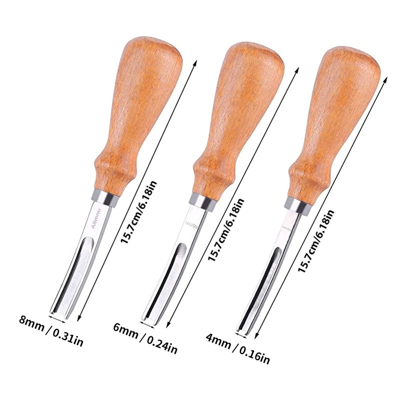 Lederbevel Cutter, Leather Edger Professional for DIY Craft Leather Cutting