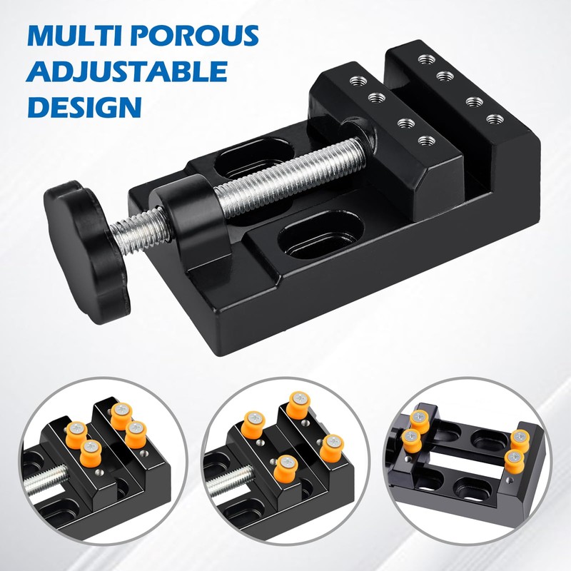 Pack of 2 Mini Vice, Mini Table Vice 57 mm,