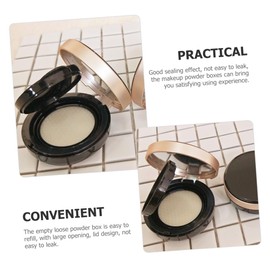 Gatuida DIY Empty Makeup Cushion Case with Puff 15g Powder Container for Loose Powder Travel-Friendly Design for Custom Foundation and Substitute