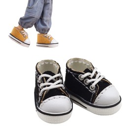 rakulifey Obitsu 11 Shoes, OB11 Size Shoes, Obitsudoll 4.3 inches (11 cm) Equipment, Sports Shoes, Birthday Gift (Black)