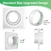 Dryer Vent Wall Plate,Dryer Vent Connector Kit,Twist Lock Dryer Duct