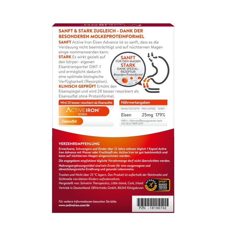 Active Iron Eisen Advance | 25mg | 30 Kapselen |