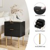 Aienvey Nightstand, 2 Drawer Dresser for Bedroom, Small Side Table