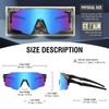 DUCO 0042 Men's Sports Sunglasses, Polarized Sunglasses, For Sports, UV400,