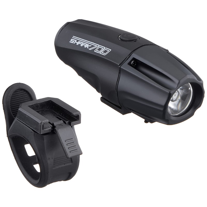 FORCE 80107 SHARK Headlight for Bicycles, 700 Lumens, USB Charging,