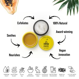 Dr. PAWPAW Scrub & Nourish - Lip Scrub, Lip Balm, Lip Mask, Sugar Scrub, Lip Repair, Lip Restoration, Smooth Lips, Chapped Lips, Pawpaw Balm, Natural Beauty, Vegan Beauty