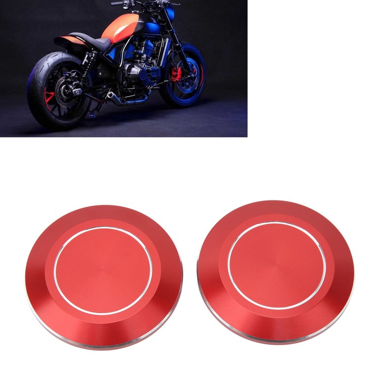 2pcs Motorcycle Frame Hole Cap CNC Aluminum Dustproof Frame Hole
