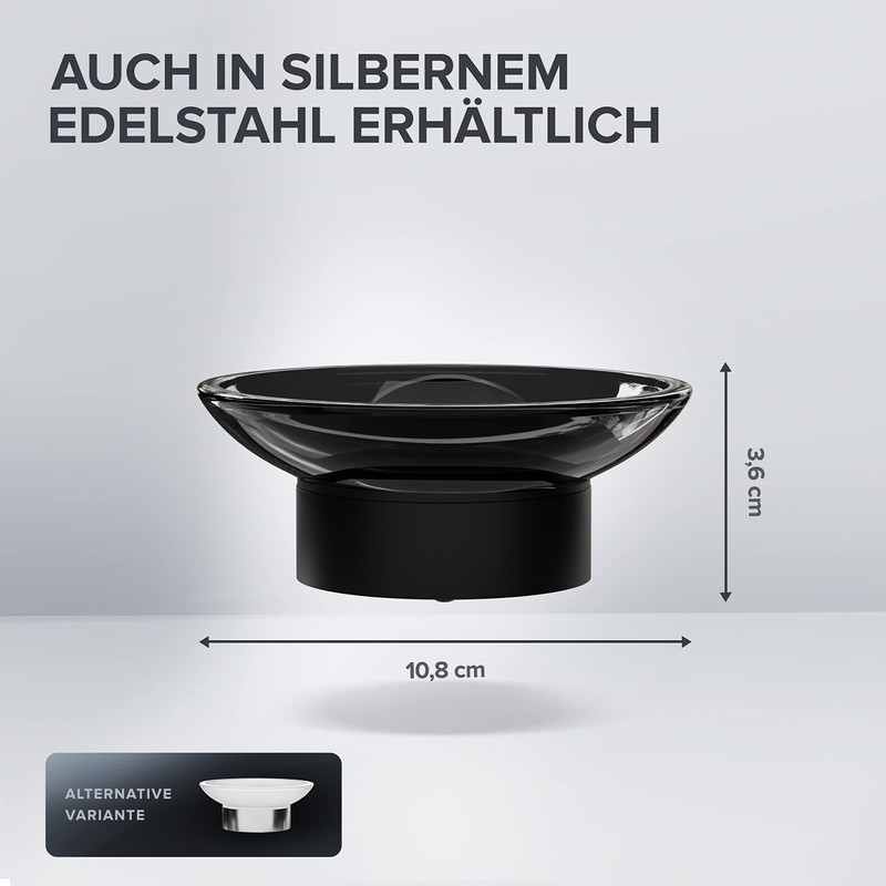ovimar Nederlandsoya Soap Dish with Holder for Wall Mounting Stainless