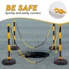 SWAWIS 15 m Plastic Barrier Chain, 6 mm Thick, Yellow/Black