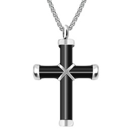 Dletay Cremation Jewelry for Ashes Urn Necklace Memorial Pendant Keepsake Jewelry(Black)