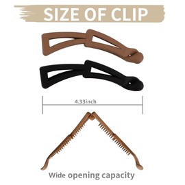 FASOTY Banana Hair Clips for Women Girls, Banana Clips Hair for Thick Hair, Cute Hair Clips Banana for Thin Hair, Claw Clips for Thick Hair 6 Pack Style 03