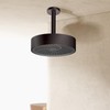 AULEEND，high pressure shower heads，with Anti-Clog Rubber Jets - 360° Rotation