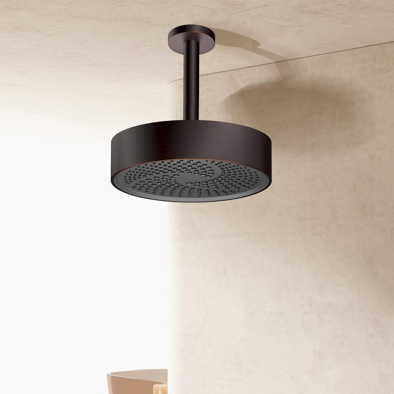 AULEEND，high pressure shower heads，with Anti-Clog Rubber Jets - 360° Rotation