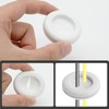 Semrien 24 Pcs 1-1/2 inch Rubber Grommet, White Wire Grommet