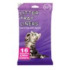 Litter Tray Liners Plastic Pack of 16 Cat Litter Liners