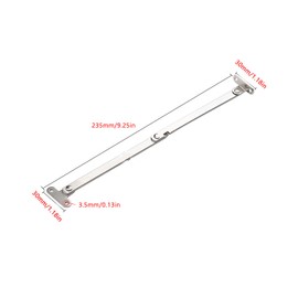 UtySty 2 Pack Folding Lid Support Hinge Drop Lids Stay Replacement Bracket Rod Mechanism Hardware for Cupboard Cabinet Door Drop Front Desk Toy Box Trunk Chest Case Antique Furniture