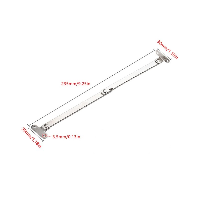 UtySty 2 Pack Folding Lid Support Hinge Drop Lids Stay