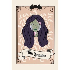 Classic Monster Notebook - Volume #4: The Zombie: Undead-themed horror tarot card notebook, classic monster design, 6x9 inches, 200 pages