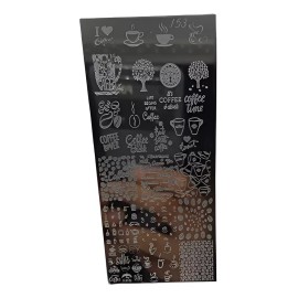 nails style and art Placas Para Sellos Uñas Cafe