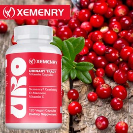 요로 - 크랜베리 D-만노스 - 방광 및 신장 지원 해독 및 정화, 120정, 3개 Yoro - Cranberry D-Mannose - Bladder and Kidney Support Detox and Cleanse, 120 Capsules, 3 Pack