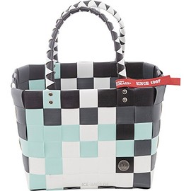 Witzgall 5008-48 Mini Tote Bag, White, Green, Silver Grey, 29 x 22 x 22 cm, Unisex Adult