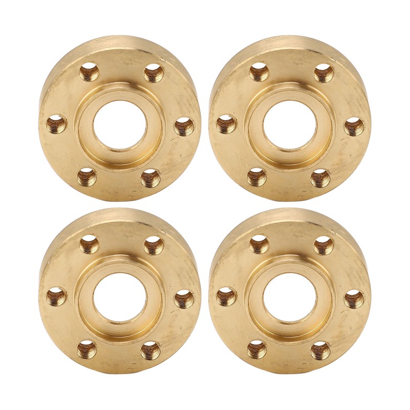 4PCS RC Wheel Hex Hub Adapter 1.9 2.2in Rustproof Widen