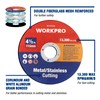 WORKPRO 10-Pack Cut-Off Wheels, 4-1/2 x 7/8-inch Metal&Stainless Steel Cutting