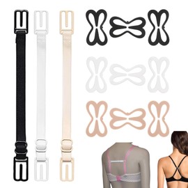 FveVqe 9Pcs Bra Strap Clips + 3pcs Bra Strap Holder Stop Slipping Shoulder, Bra Clips for Racer Back, Anti-Slip, Soft and Comfortable, Detachable, Adjustable, Fits All Cup Sizes and All Bras
