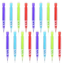 Mabor 16 PCS Mini Mechanical Pencils 0.7 Mm Mini Small Automatic Pencil With Eraser for High School Students Kids Mini Office Supplies for Writing Drawing Drafting