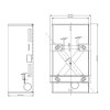 2N Axis 9151001 Recessed solid wall mounting box for Helios