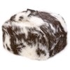 Winter Hat Russian Rabbit Fur Ushanka White & Black-62 Eagle