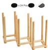 Yesland 2 Pack Wooden Bottle Drying Rack - Retractable Bamboo