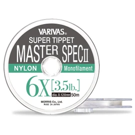VARIVAS Super Tippet Master Spec II Nylon 6X 50m 3.5LB, Natural