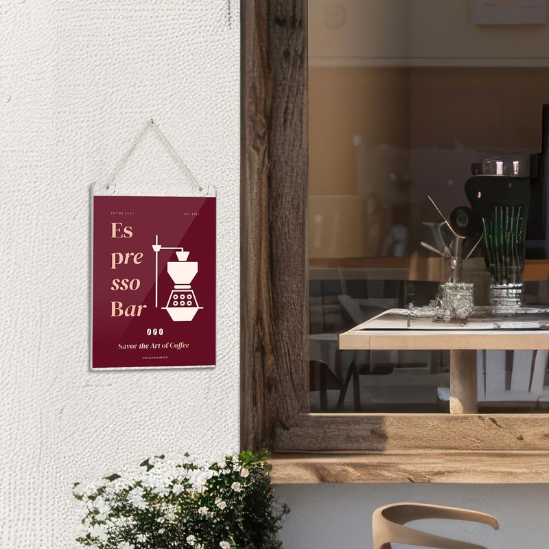 EHWINE 24 Pack 8.5x11 Wall Mount Acrylic Sign Holder, Acrylic