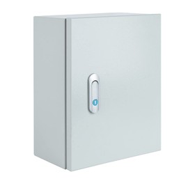 Steel Electrical Junction Box, Indoor&Outdoor Electrical Enclosure Box, Wall Mounted Waterproof&Dustproof Metal Box, Universal Electric Equipment Enclosure Box with Safety Locks and Mounting Plates