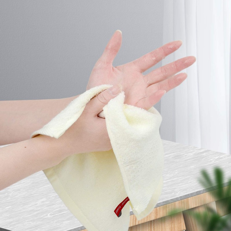 Cleanbear 100% Cotton Wash Cloths 12 Pack Bath Washcloths Facecloths,