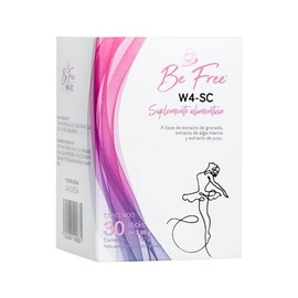 Be Free - W4-SC, Suplemento Alimenticio, 30 Sticks de 3gr, con Extracto de Alga Marina, Yuzu y Granada, con Tecnología Cold Bio Fusion Desarrollada po