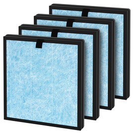 XBWW 4 Packs AP303 AP304 H14 HEPA Replacement Filter Compatible with DAYETTE ＆ FRESHDEW AP303 AP304 Air Cleaner Purifier, Designed for Smoke Wildfire, Odor Absorber Filter