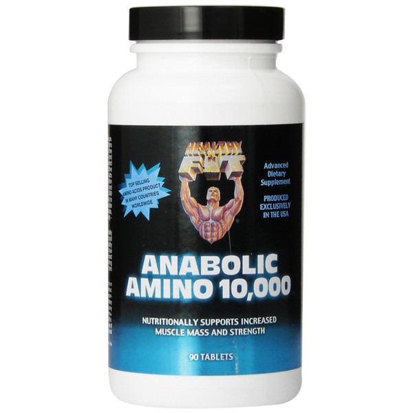 Healthy 'n Fit Anabolic Amino 10,000, 90 tablets, Bottle