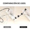 Ruistli Organizador de Cables?60 Pcs-12 * 20cm?Velcr