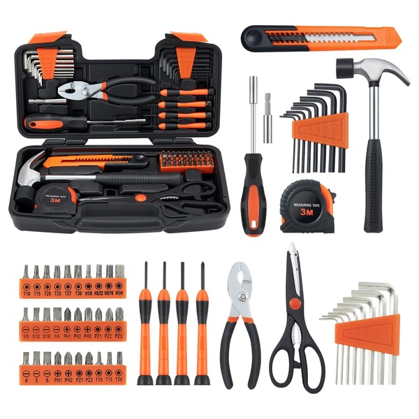 MARTCOLOR MARTCOLOR 58 Piece Household Tool Set, General Household Hand