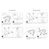 MOON LENCE 2 Pack Portable Camping Chairs Backpacking Chair -