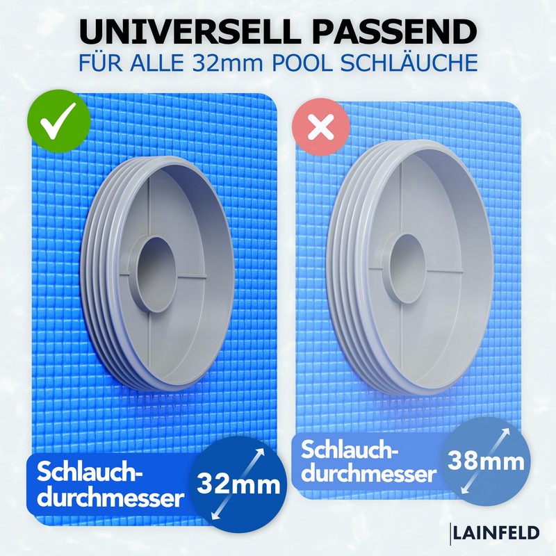 LAINFELD Winter closure set suitable for Intex and Bestway pool,