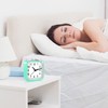 AMIR Analog Alarm Clock, Silent Non Ticking Small Clock, Travel
