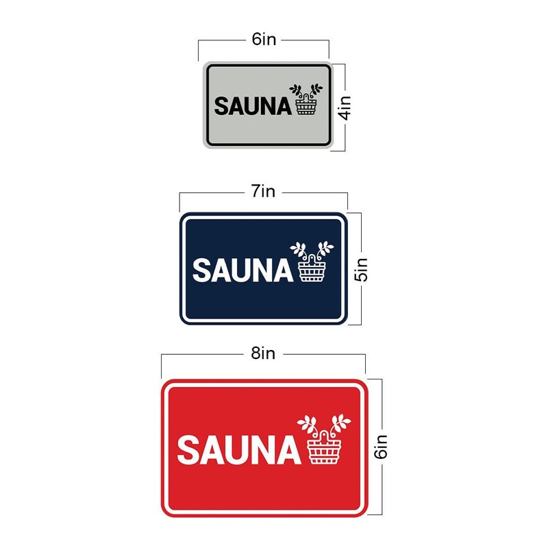 Signs ByLITA Classic Framed Sauna Sign (Black) - Medium