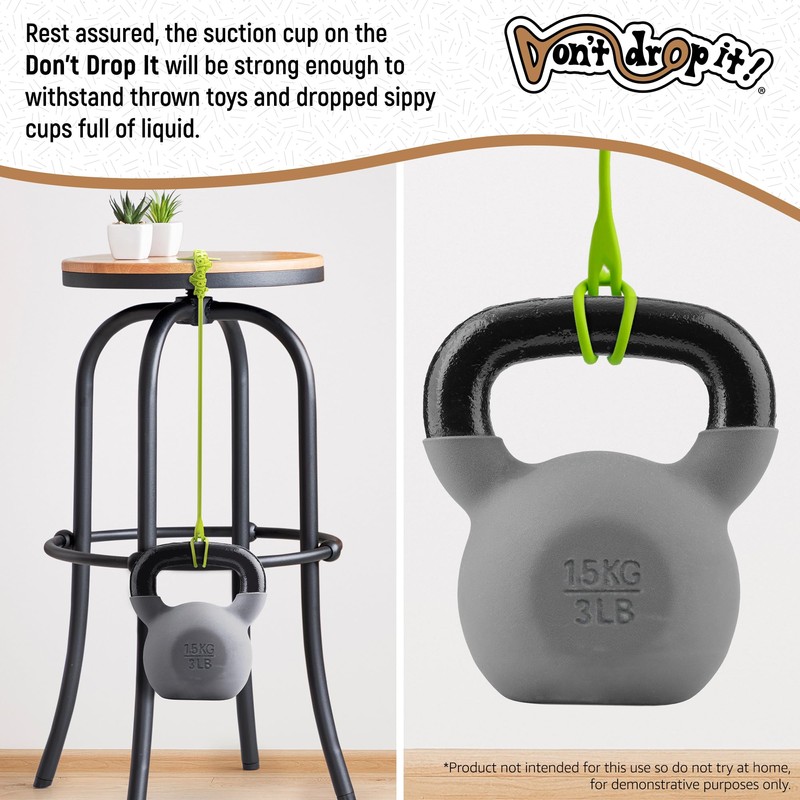 Don't Drop It ® Silicone Suction Cup Strap Tether -