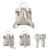 LCY Mini Multi-function Diaper Bag Tote Messenger Backpack-Grey