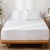 MooMee Bedding Sheet Set 100% Washed Cotton Linen Like Textured
