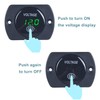 DMWD 1Pc Automotive 12V Voltage Gauge with Touch Switch Car