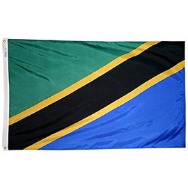 Tanzania - 5' x 8' Nylon World Flag